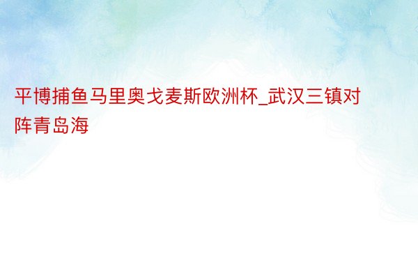 平博捕鱼马里奥戈麦斯欧洲杯_武汉三镇对阵青岛海